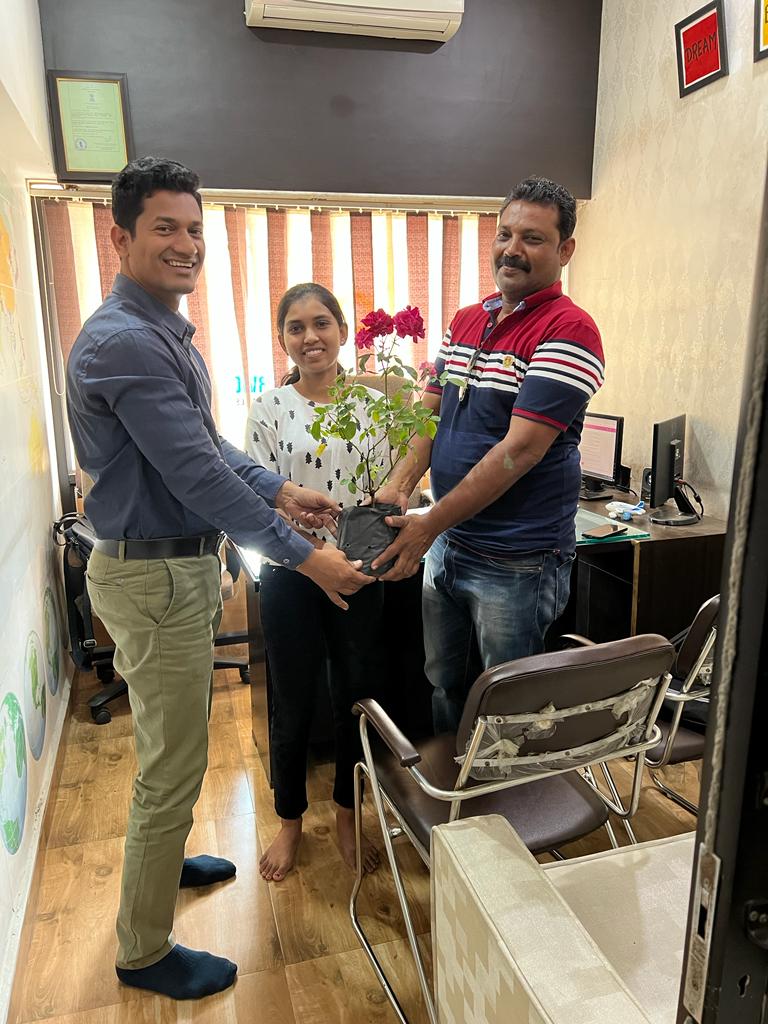 Infinity Educations congratulating student